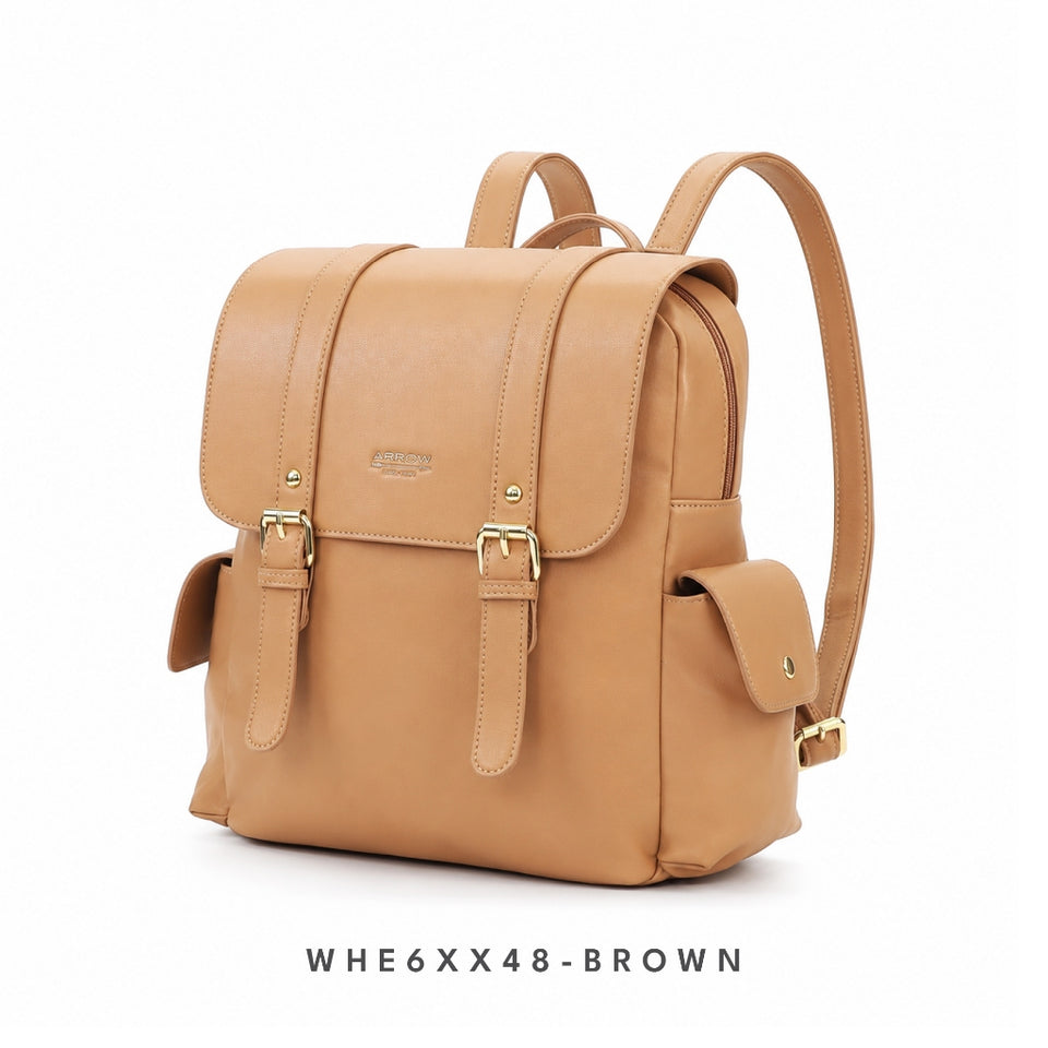 Ready Stock MY Modern Office ARROW Ladies Premium Vegan Leather Backpack