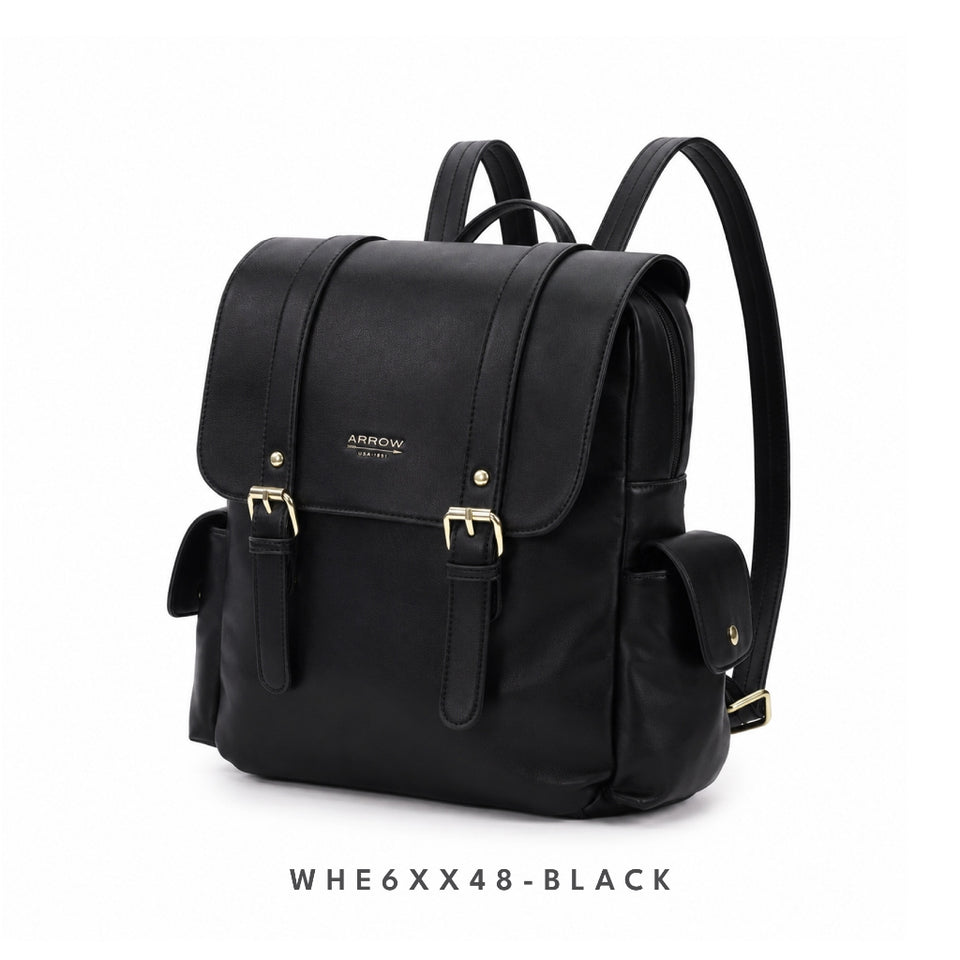 Ready Stock MY Modern Office ARROW Ladies Premium Vegan Leather Backpack
