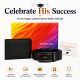 [Ready Stock MY] Celebrate His Success with ARROW Premium Vegan Leather Belt & Wallet Gift Set