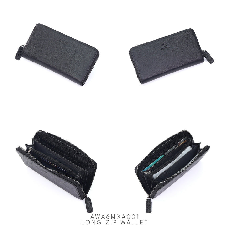 ARROW ARMOR GRAIN Men Genuine Leather Zipper Wallet Collection Dompet Lelaki Berzip Kulit Asli