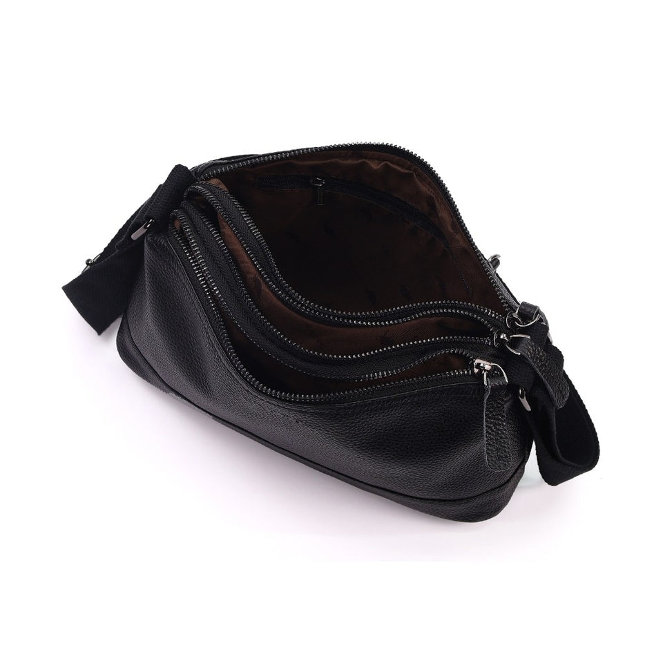 Ready Stock MY Smart Minimal Carry MAURO Genuine Leather Messenger Sling Bag Beg Lelaki Kulit Warranty