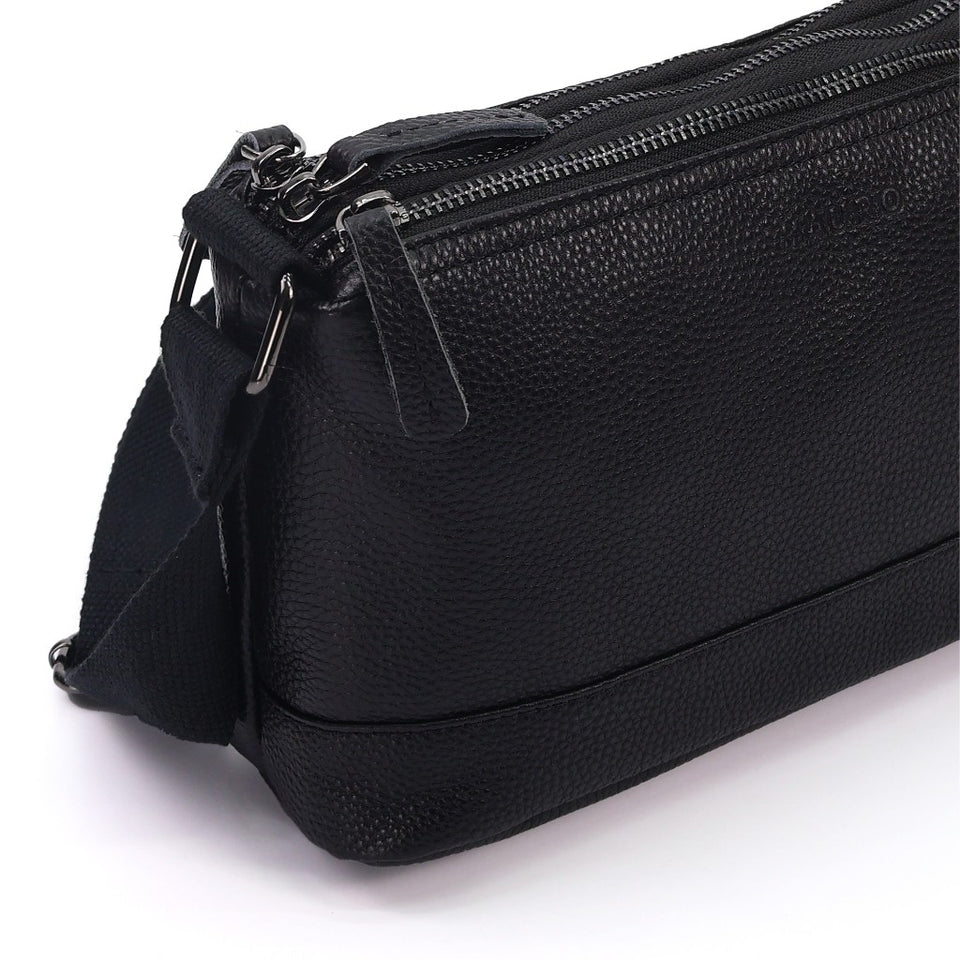 Ready Stock MY Smart Minimal Carry MAURO Genuine Leather Messenger Sling Bag Beg Lelaki Kulit Warranty