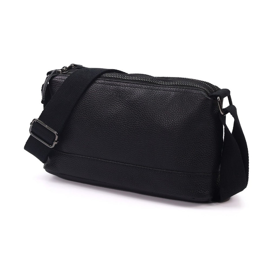 Ready Stock MY Smart Minimal Carry MAURO Genuine Leather Messenger Sling Bag Beg Lelaki Kulit Warranty