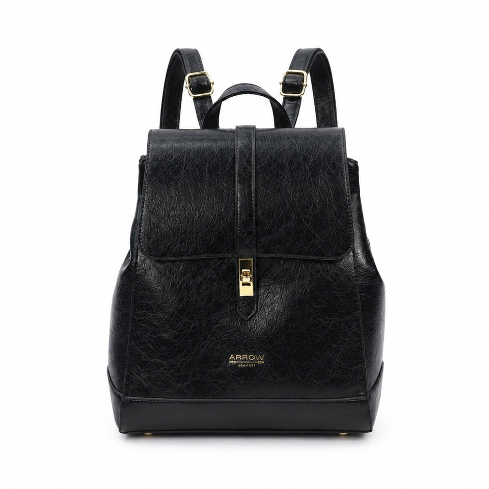 Ready Stock MY ARROW Ladies Vegan Leather Lifestyle Modern Backpack