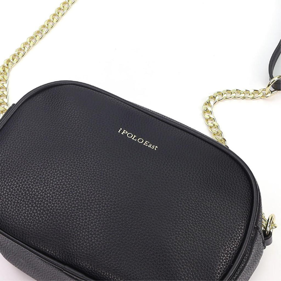 [ReadyStock MY] iPOLO East Grace Gold Chain Vegan Leather Ladies Crossbody Bag Beg Tangan Fashion Perempuan