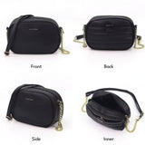 [ReadyStock MY] iPOLO East Grace Gold Chain Vegan Leather Ladies Crossbody Bag Beg Tangan Fashion Perempuan