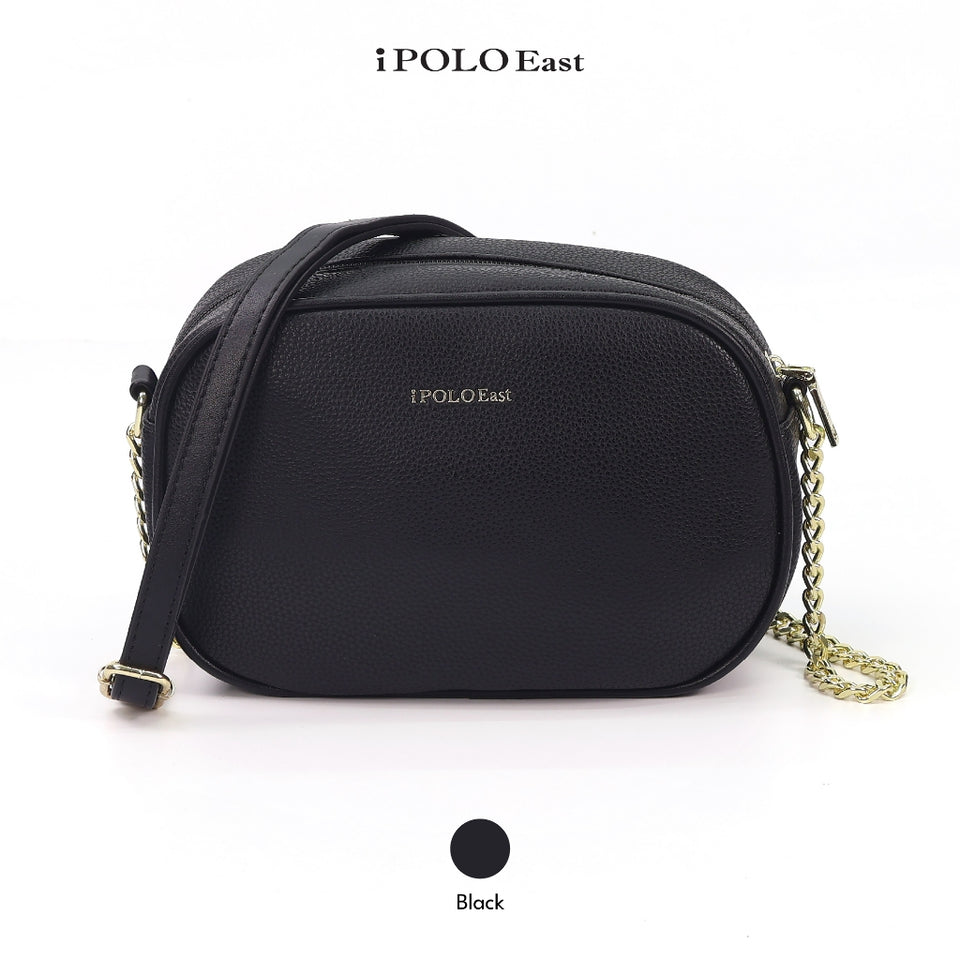 [ReadyStock MY] iPOLO East Grace Gold Chain Vegan Leather Ladies Crossbody Bag Beg Tangan Fashion Perempuan