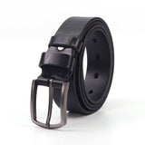 Ready Stock MY Slim Fit 1.3'' Inch Width MAURO Men Genuine Leather Belt with Premium Alloy Buckle