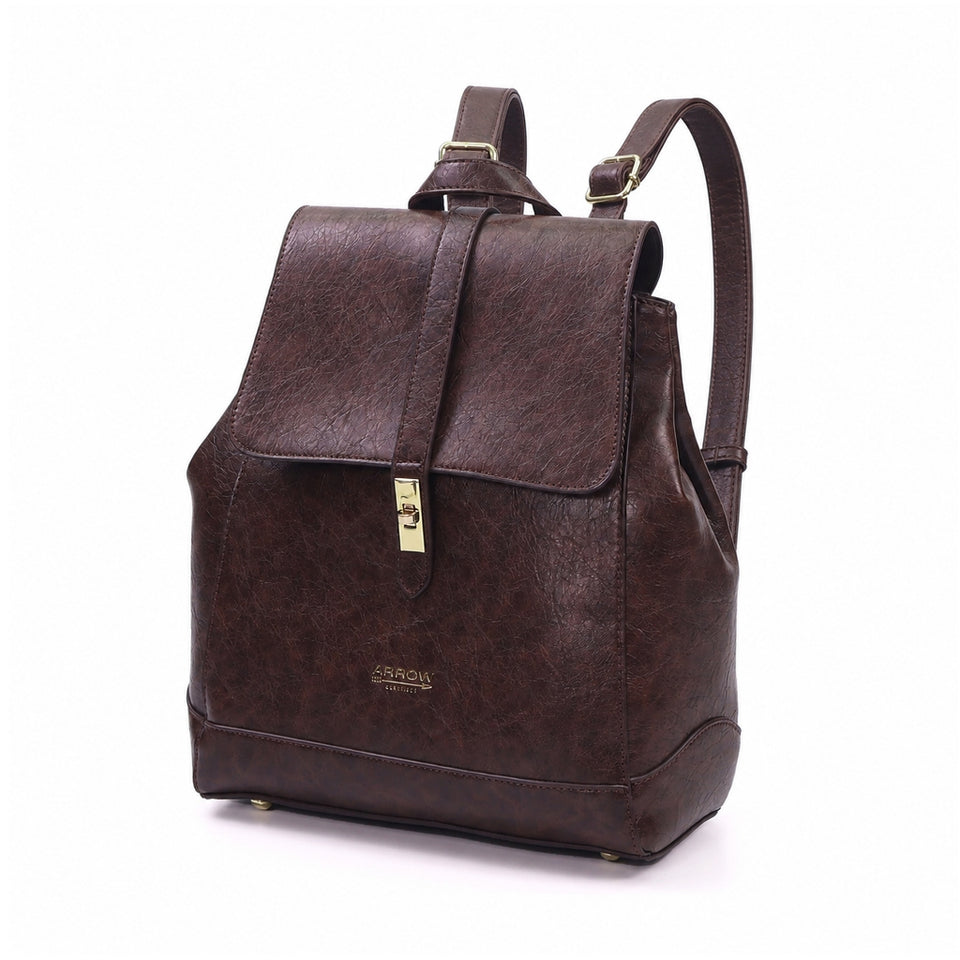 Ready Stock MY ARROW Ladies Vegan Leather Lifestyle Modern Backpack