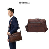 Ready Stock MY Executive iPOLO East Vegan Leather Men Messenger Crossbody Bag