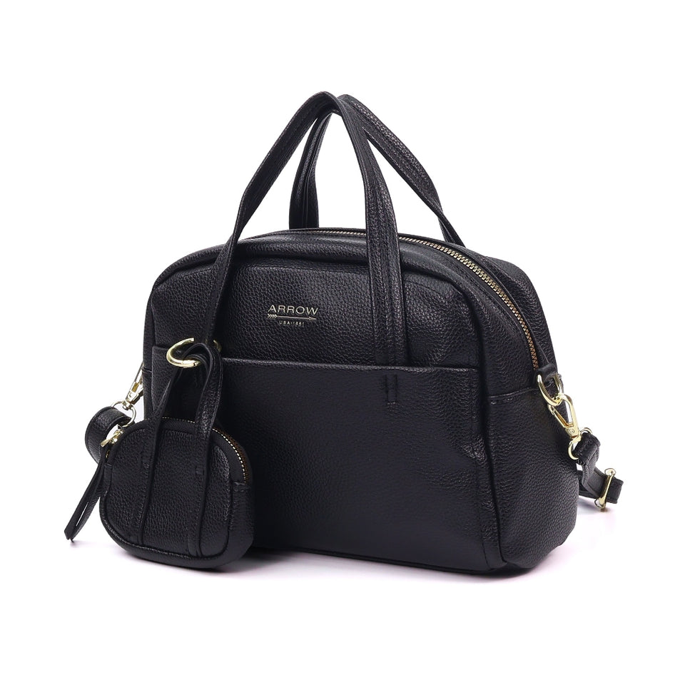 Ready Stock MY ARROW Pebbled Vegan Leather Ladies Handbag with Mini Pouch