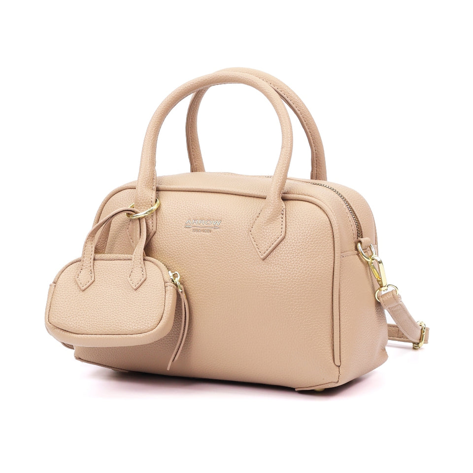 Ready Stock MY ARROW Pebbled Vegan Leather Ladies Handbag with Mini Pouch