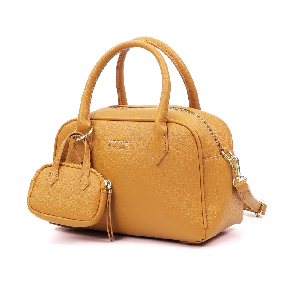 Ready Stock MY ARROW Pebbled Vegan Leather Ladies Handbag with Mini Pouch