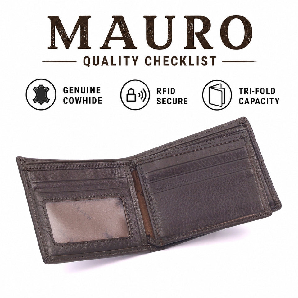 Ready Stock MY One For Every Style Genuine Leather Men Wallet RFID Block Collection Dompet Koleksi Lelaki
