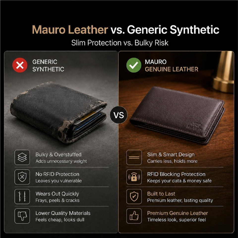 Ready Stock MY One For Every Style Genuine Leather Men Wallet RFID Block Collection Dompet Koleksi Lelaki