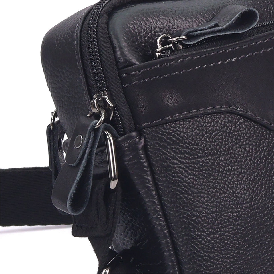 Ready Stock MY Smart Minimal Carry Full Grain Leather Men Messenger Bag for Him Beg Silang Kulit Lelaki