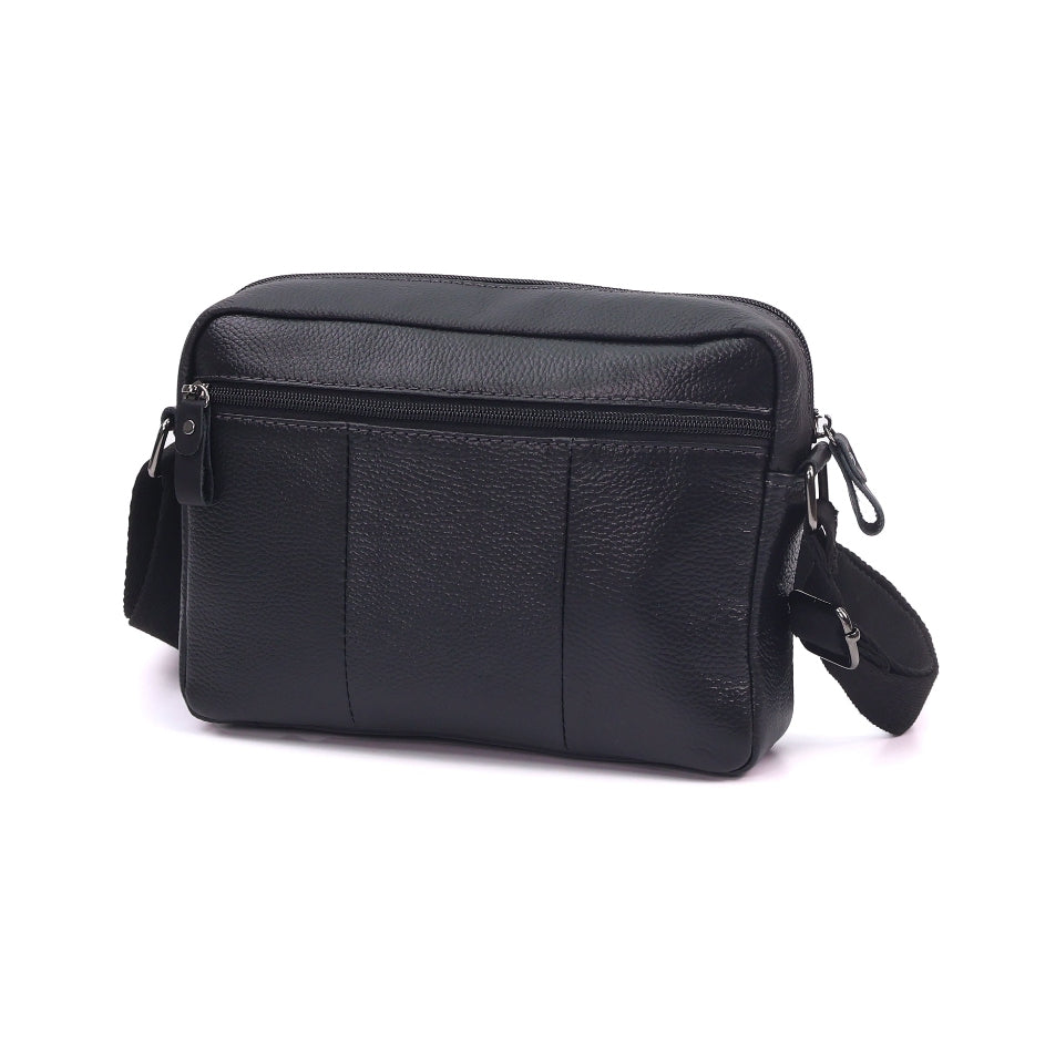 Ready Stock MY Smart Minimal Carry Full Grain Leather Men Messenger Bag for Him Beg Silang Kulit Lelaki