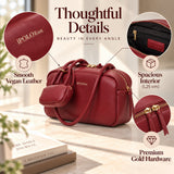 [Ready Stock] MY iPOLO East Elegant Vegan Smooth Leather Texture Ladies Bowling Bag Beg Tangan Wanita