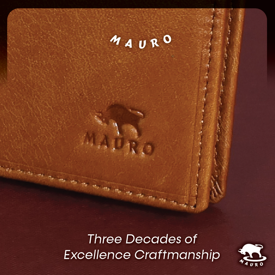 MAURO Classic Series Men's Genuine Leather Wallet 08J4DP001A