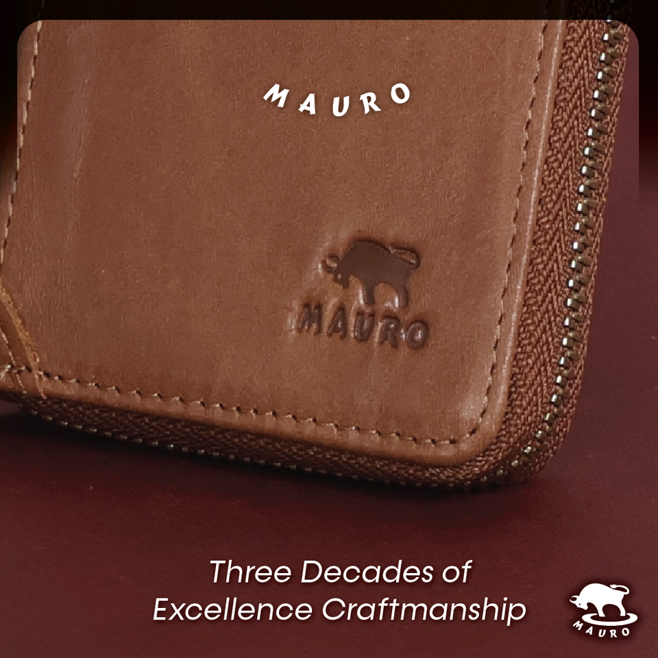 MAURO Tradesman Bifold Series Men's Genuine Leather Wallet with RIFD Protection 08O2MX1712