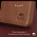 MAURO Tradesman Bifold Series Men's Genuine Leather Wallet with RIFD Protection 08O2MX1712