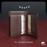 Mauro Timeless Heritage Genuine Leather Wallet rfid Pretection 08O2MX2026