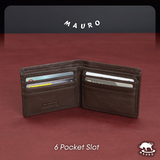 Mauro Budget Men Genuine Leather Tri-Fold Wallet 2205A