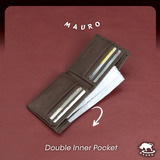 Mauro Budget Men Genuine Leather Tri-Fold Wallet 2205A