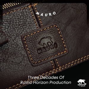 MAURO Heritage Pouch Bag Series Genuine Leather Sling Bag Cross Body Leather Bag Retro Vintage Leather 08F4FJ6610