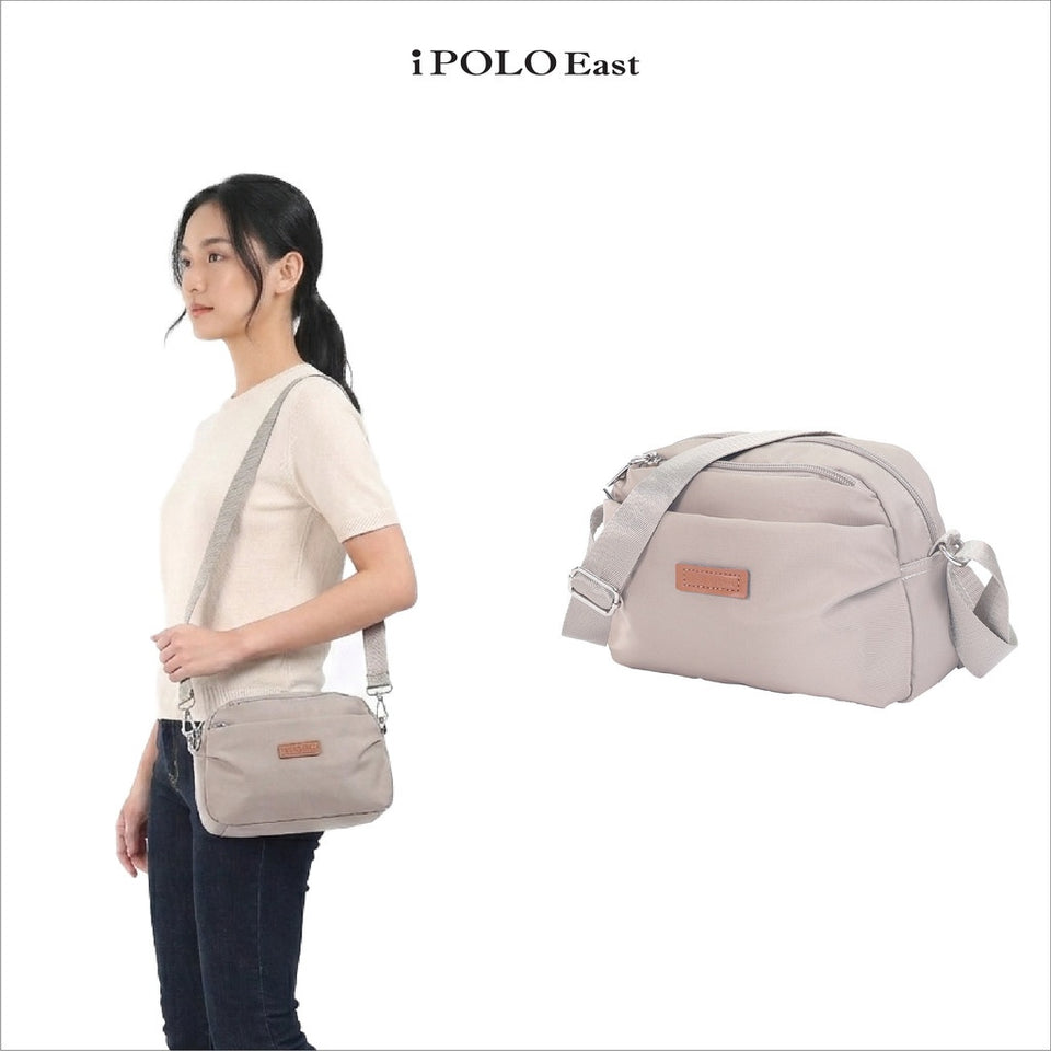 iPOLO East Metro Nylon Collection Ladies Messenger Crossbody Bag